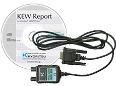 Kyoritsu 8212-RS232C Adaptor with "KEW Report (Software)"