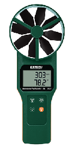 Extech AN320 Large Vane CFM/CMM Anemometer/Psychrometer plus CO2