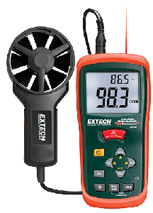 Extech AN200 CFM/CMM Mini Thermo-Anemometer with built-in InfraRed Thermometer