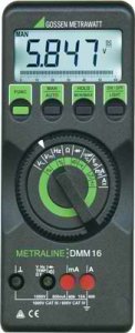 Gossen Metrawatt METRALINE DMM16 TRMS Digital Multimeter with Analog Bar Graph, Temperature Measurement and Calibration Interface